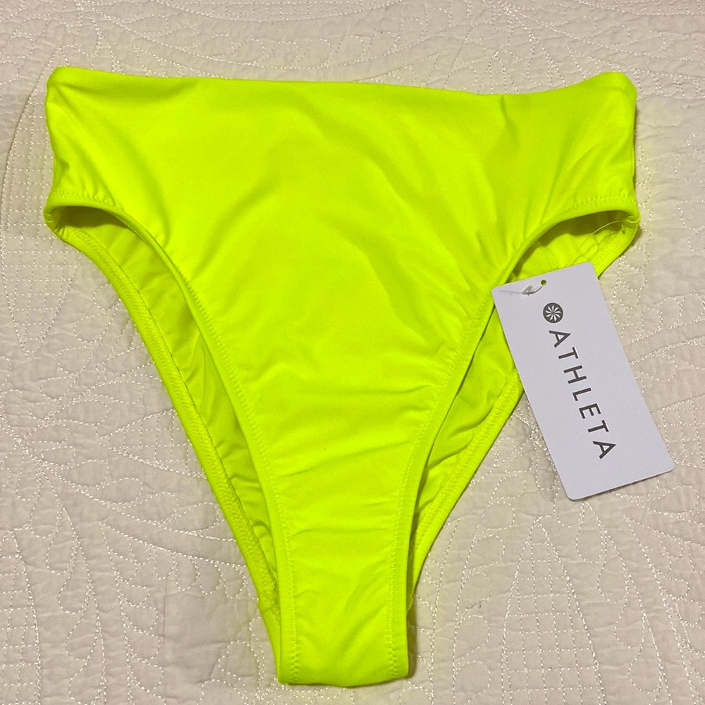 Athleta high leg bikini bottom